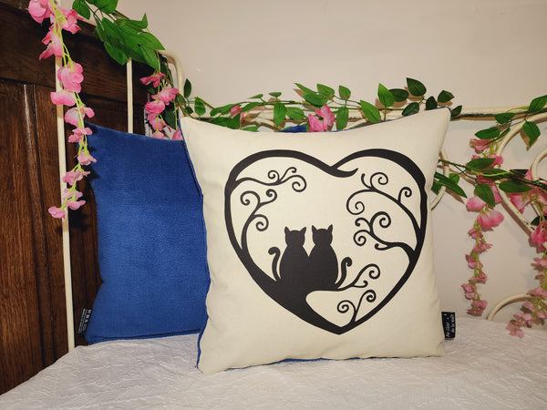 Coussin phosphorescent Un coeur gros comme "chats".