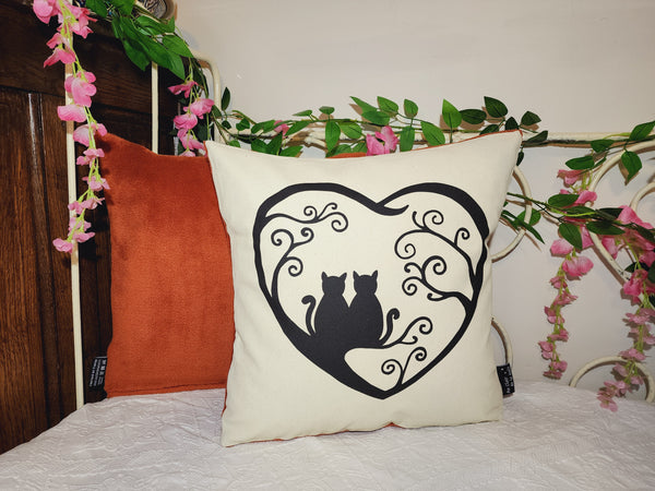 Coussin phosphorescent Un coeur gros comme "chats".